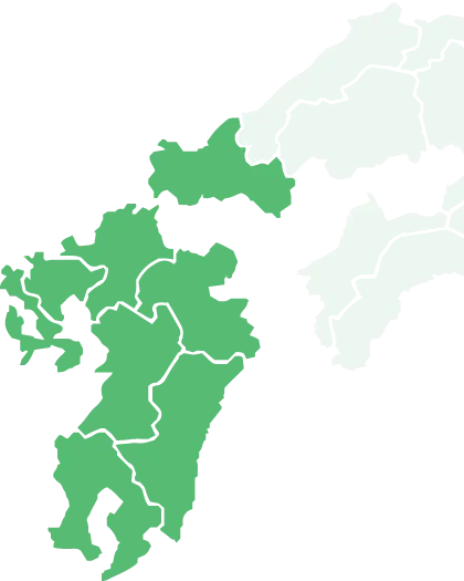 明興が収集・運搬可能なエリアマップ